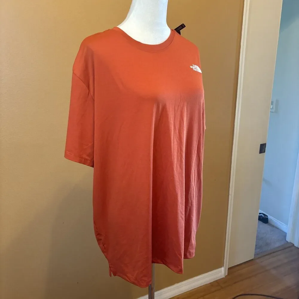 The North Face Men's XL Wander Sun Tee Shirt Orange UPF40 NWT Hiking Pullover